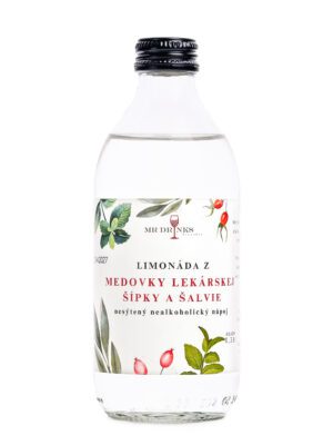 Limonáda z medovky lekárskej, šípky a šalvie nesýtená