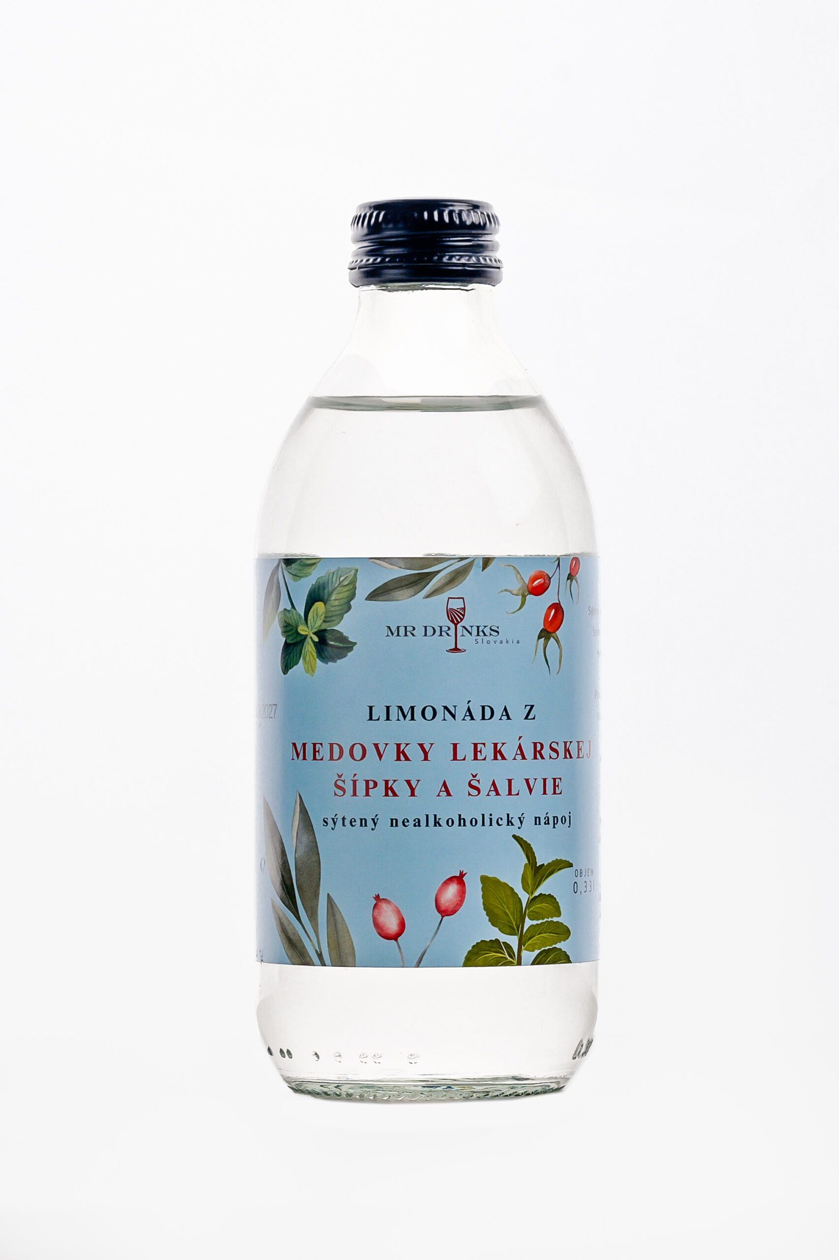 LIMONÁDA Z MEDOVKY LEKÁRSKEJ, ŠÍPKY A ŠALVIE SÝTENÁ